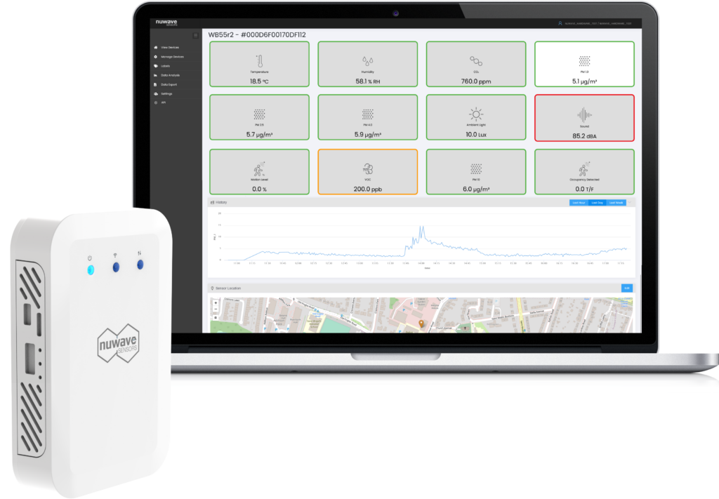 AirSentric WB55 indoor air quality monitor